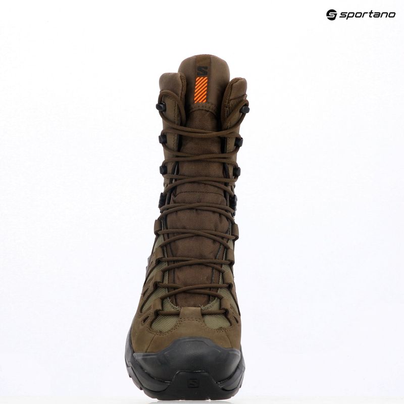 Turistické topánky Salomon Quest Tracker High GTX earth brown/green 16