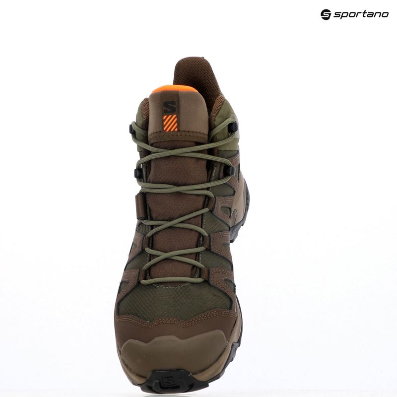 Pánske trekové topánky Salomon X Ultra Tracker GTX green/earth brown/sharkskin 18