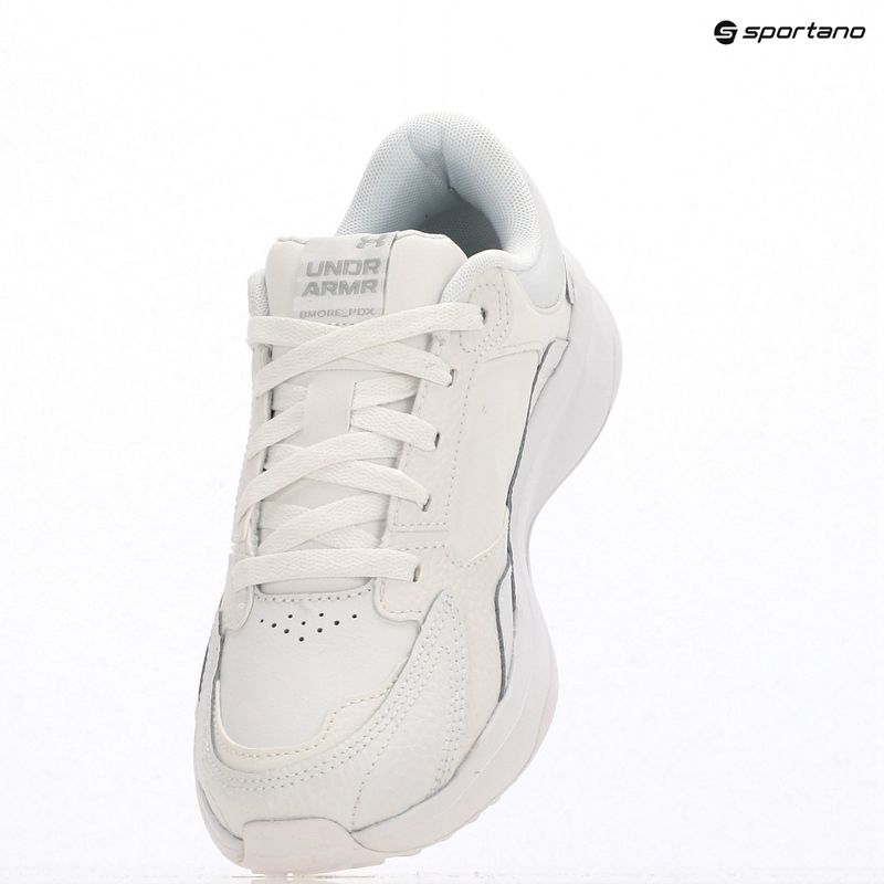 Pánske športové topánky Under Armour Edge Leather white/white/halo gray 15