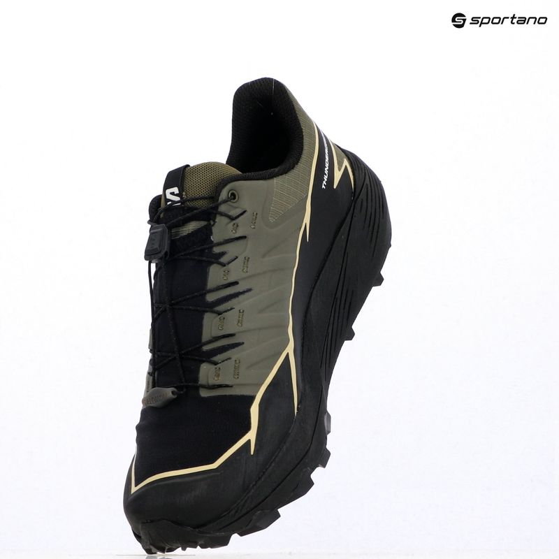 Pánske bežecké topánky Salomon Thundercoss GTX olive night/black/alfalfa 11