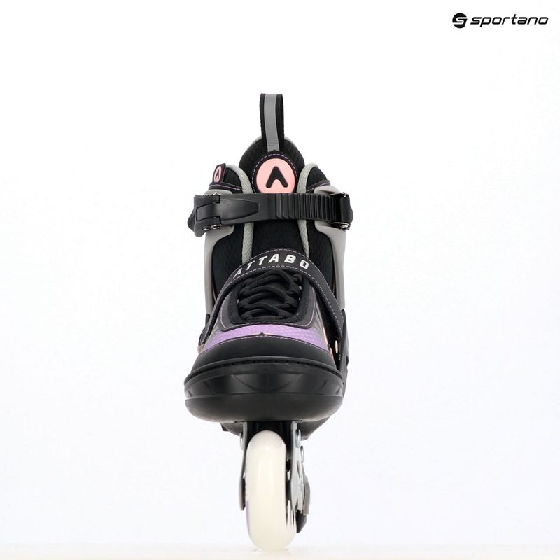 Detské kolieskové korčule nastaviteľné ATTABO Bladeroll black/violet 17