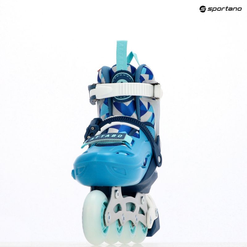 Detské kolieskové korčule nastaviteľné ATTABO Flashled blue 19