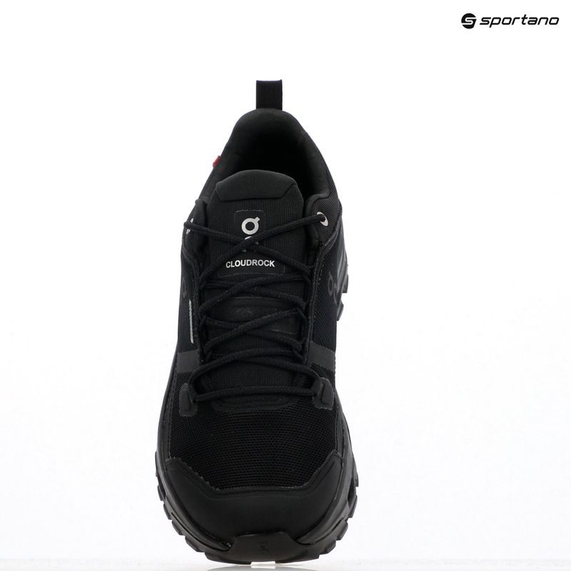 Pánske topánky On Cloudrock Low Waterproof black/black 9