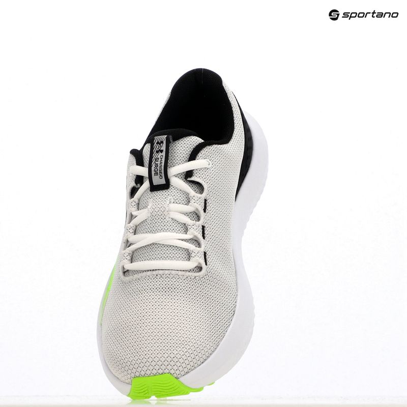 Pánske bežecké topánky Under Armour Charged Surge 4 white/hyper green/black 14