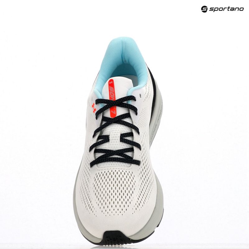 Pánske bežecké topánky Under Armour Sonic 7 white/hydro green/metallic silver 6