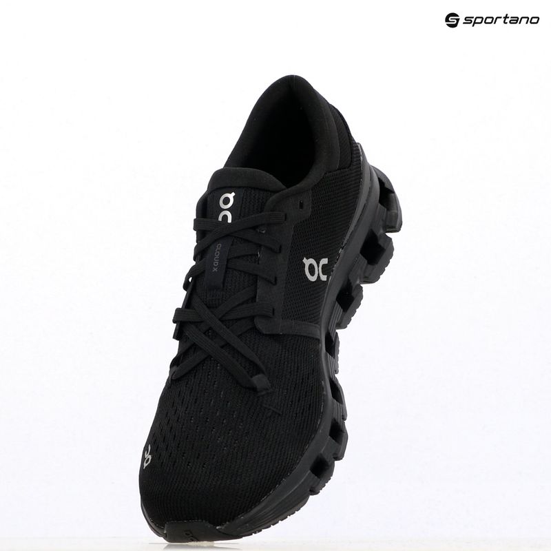 Pánske bežecké topánky On Running Cloud X 4 black/eclipse 9