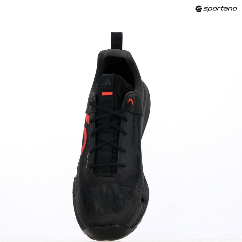 Pánske cyklistické topánky Adidas FIVE TEN Trailcross LT core black/pure ruby/grey three platform 9