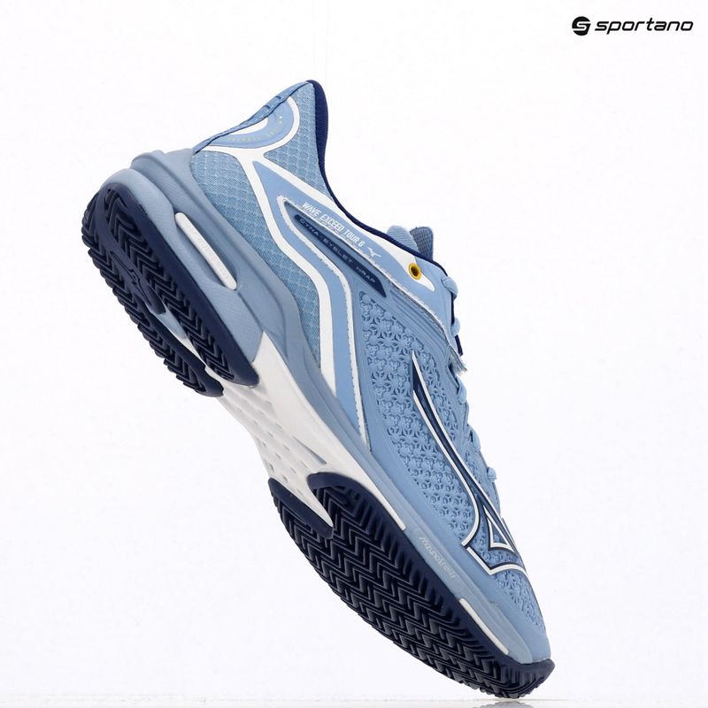 Dámské tenisové boty Mizuno Wave Exceed Tour 6 CC bel air blue/ bellwether blue/ white 9