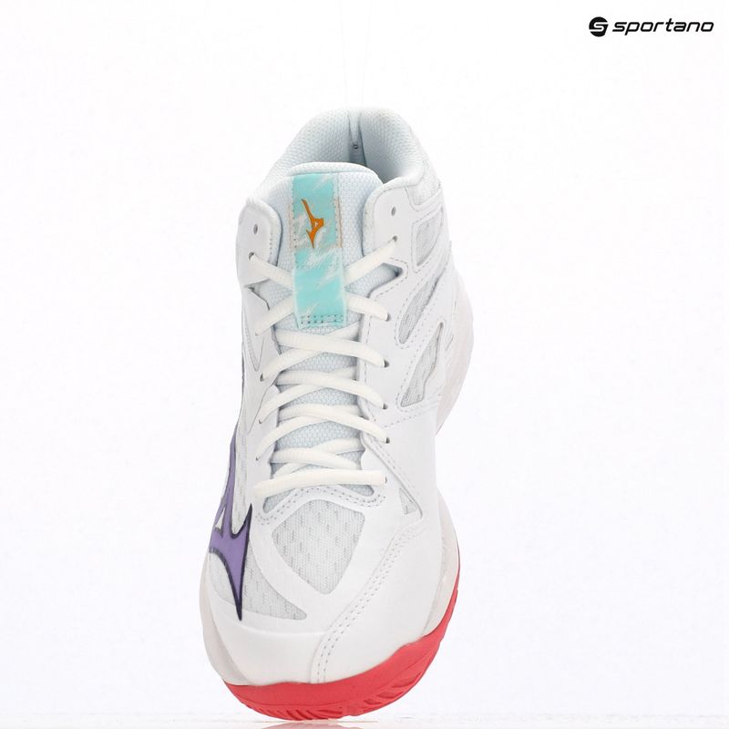 Dámska volejbalová obuv Mizuno Thunder Blade Z Mid white/violet indigo/camelliaros 11