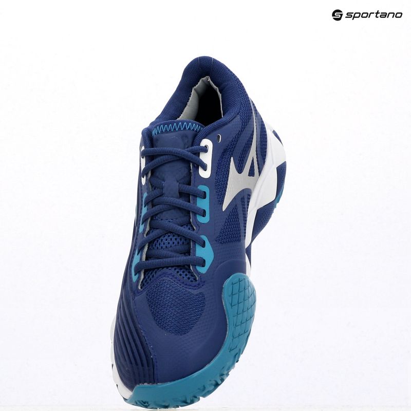 Pánské tenisové boty Mizuno Wave Enforce Tour 2 CC bellwether blue/ white/ fjord blue 9