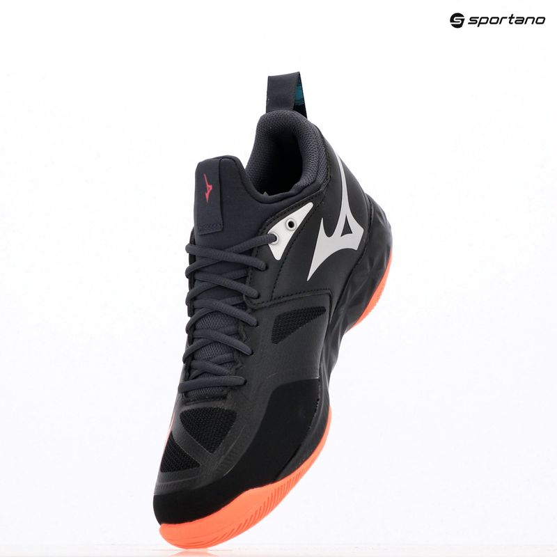 Volejbalová obuv Mizuno Wave Dimension black/neon flame/peacock blue 9