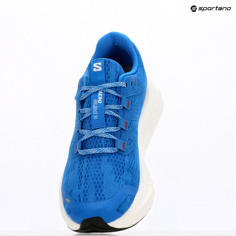 Pánske bežecké topánky Salomon Aero Glide 3 french blue/white/cherry tomato 14