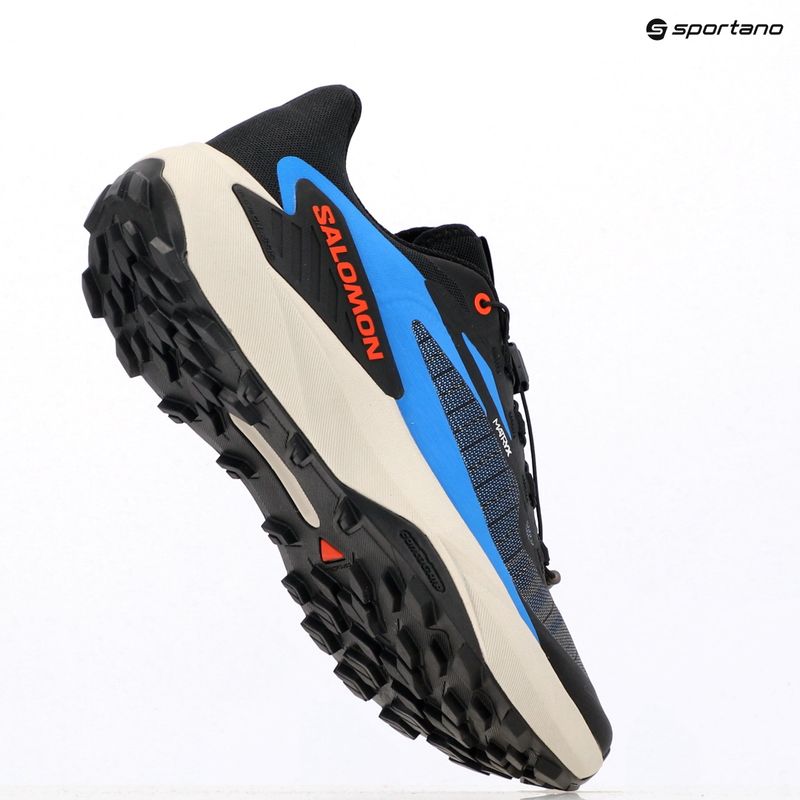 Pánske bežecké topánky Salomon Genesis black/french blue/cherry tomato 13