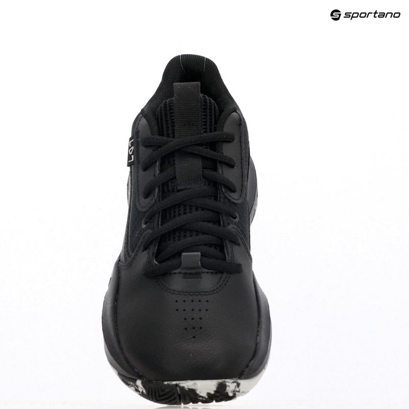 Detské basketbalové topánky Under Armour GS Lockdown 7 black/black/metallic silver 14
