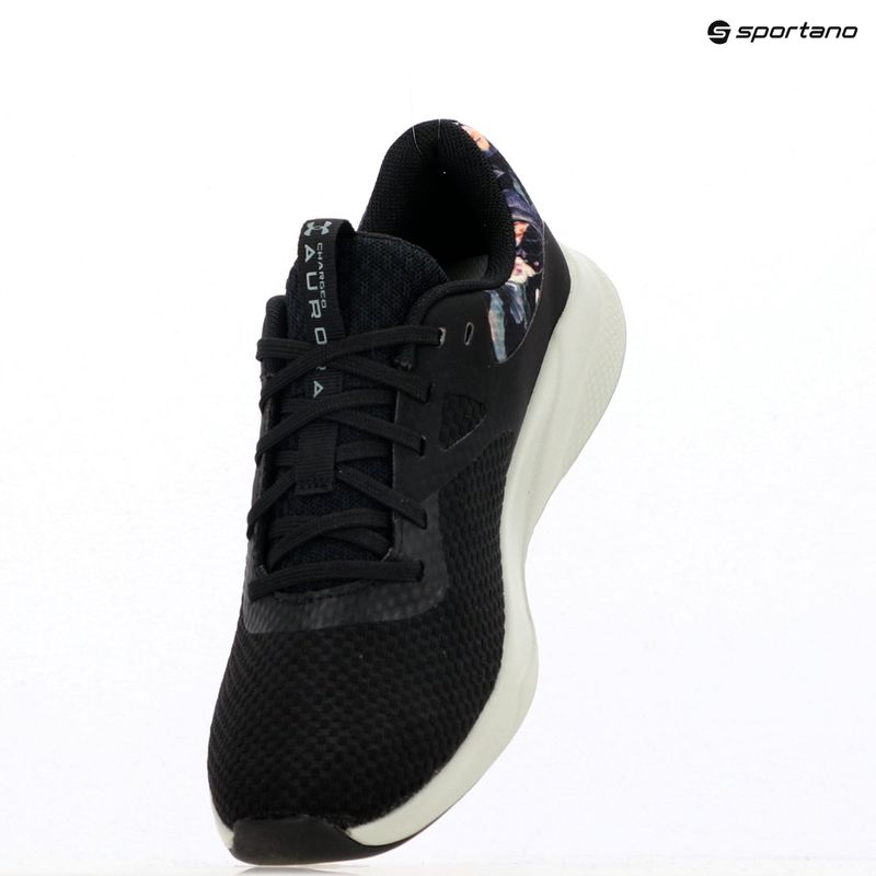 Dámske športové topánky Under Armour Charged Aurora 2+ black/hydro green/metallic warm silver 15