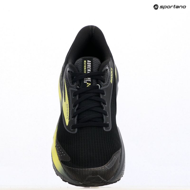 Pánska bežecká obuv Brooks Adrenaline GTS 24 Weatherized black/ebony/new yellow 15