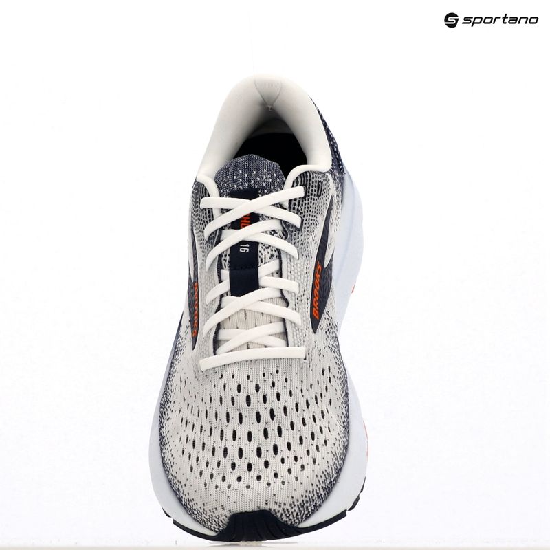 Pánska bežecká obuv Brooks Ghost 16 white/peacoat/orange 10