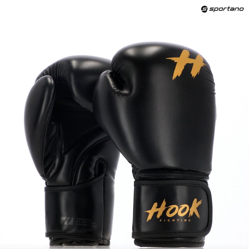 Boxerské rukavice HOOK FIGHTING Ready To Train čierne 8
