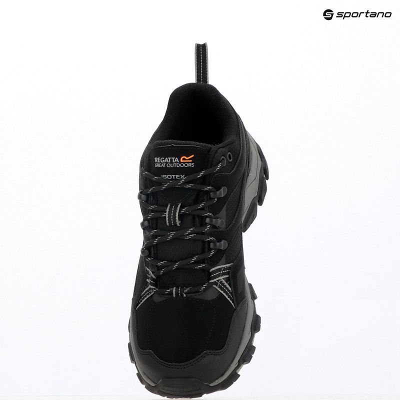 Pánske trekové topánky REGATTA Holcombe III Low black/granite 10