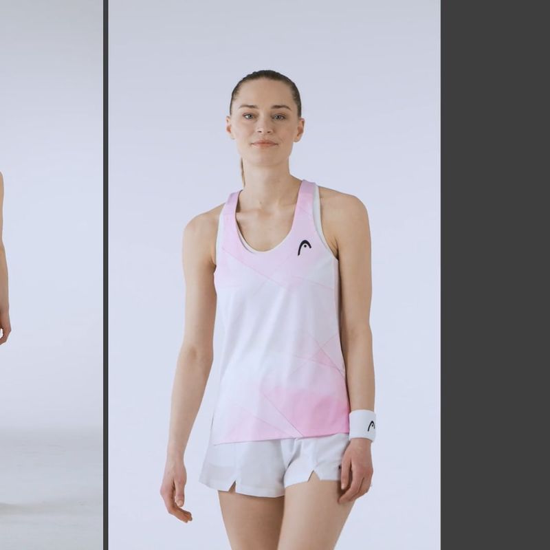 Dámske tenisové tielko HEAD Spirit Tank Top print vision w/alight lilac 5