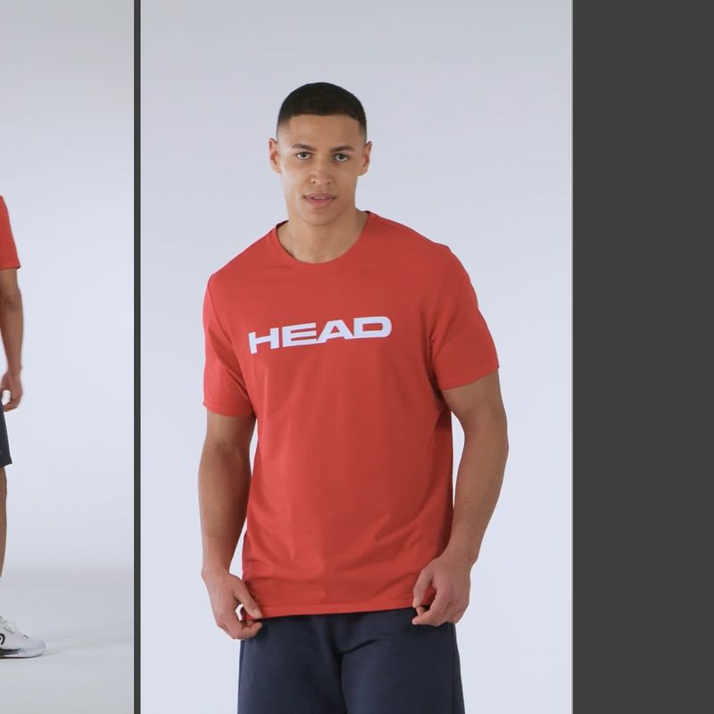 Pánske tenisové tričko HEAD Club Original červené 4