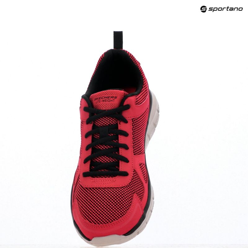 SKECHERS Track Bucolo red/black pánske tréningové topánky 14
