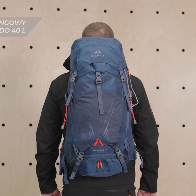 Trekkingový batoh KADVA Vagabundo 40 l čierny 33
