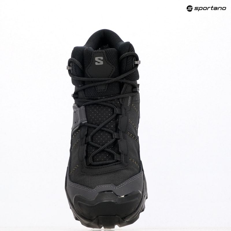 Pánske trekové topánky Salomon X Ultra 5 MID Wide GTX black/asphalt/castlerock 12