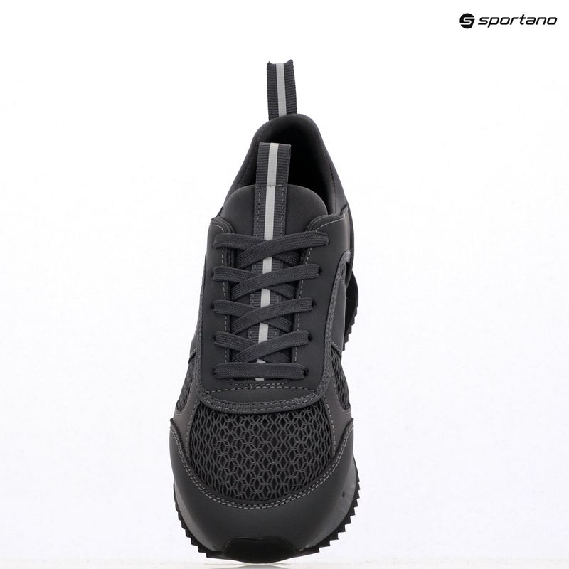 Topánky EA7 Emporio Armani Black & White Laces asphalt grey/silv.g7 12