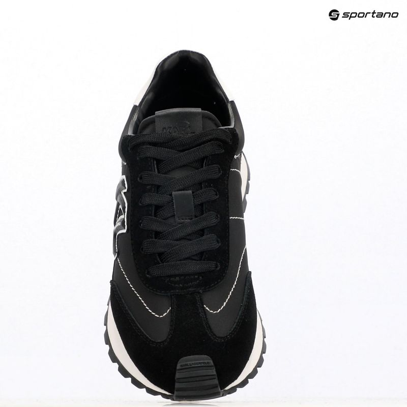 KARL LAGERFELD dámske topánky Kairo Kl Sidetrim black leather/textille 9