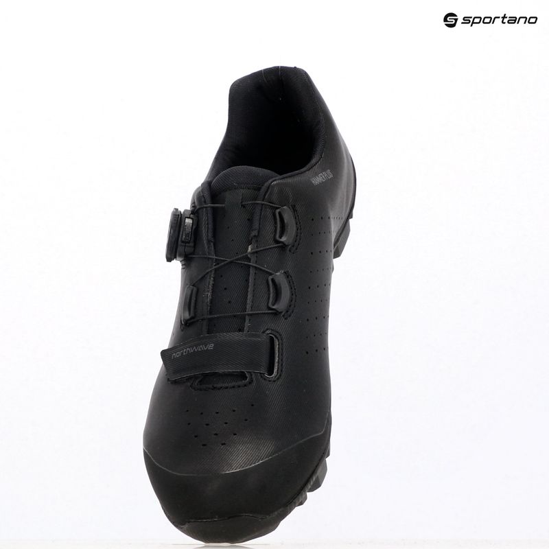 Pánske MTB cyklistické topánky Northwave Hammer Plus Wide black/dark grey 9