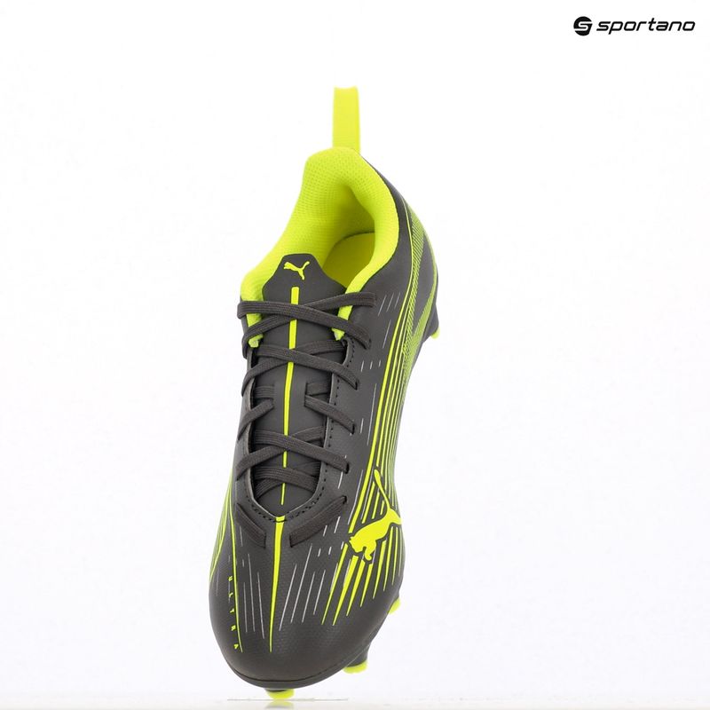Detské kopačky PUMA Ultra 5 Play FG/AG Jr matte aged silver/yellow alert/puma aged silver 9