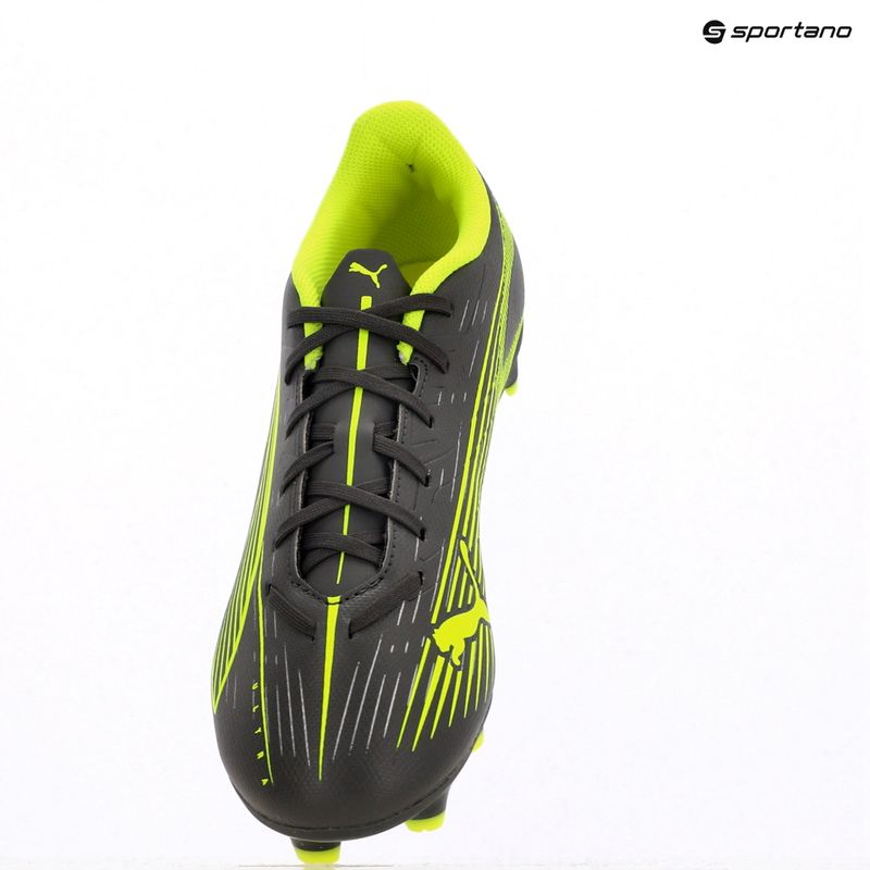 Kopačky PUMA Ultra 5 Play FG/AG matná stará strieborná/žltá výstraha/puma stará strieborná  9