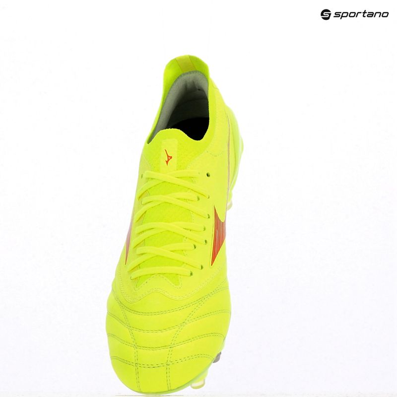 Pánske kopačky Mizuno Morelia Neo IV β Elite MIX safety yellow/fiery coral 2/safety yellow 9