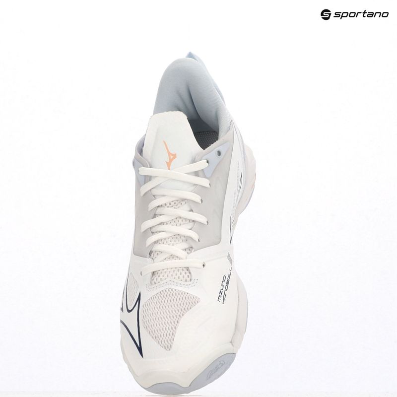 Dámska hádzanárska obuv Mizuno Wave Mirage 5 white/navy peony/peach parfait 9