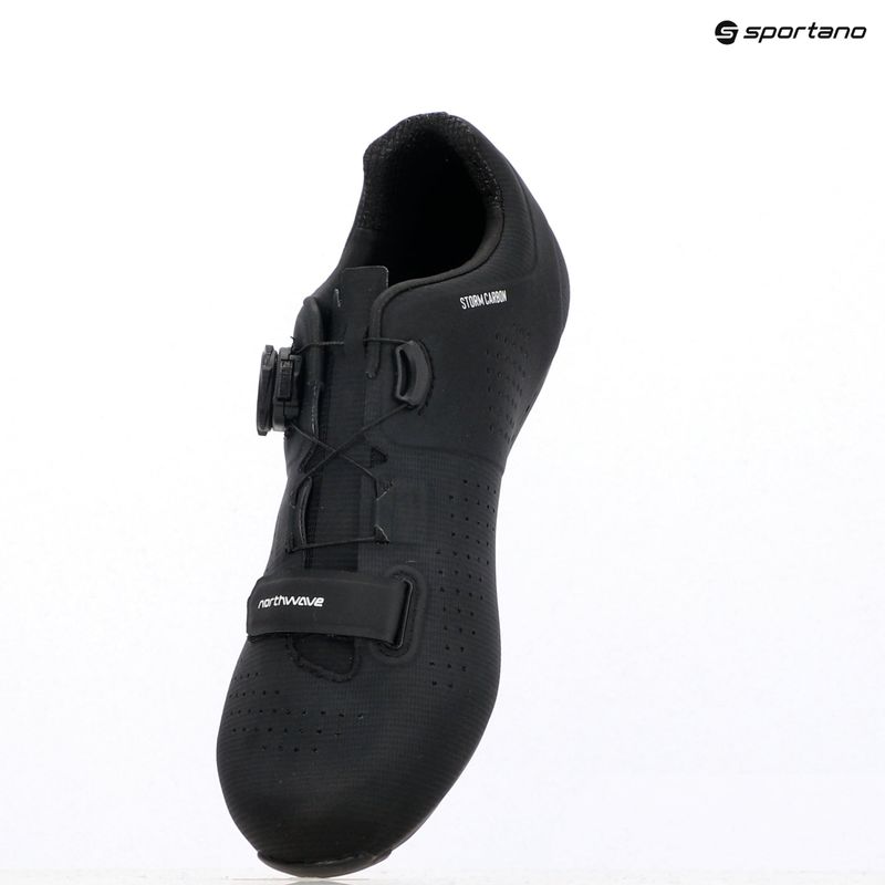 Northwave Storm Carbon black/white pánska cestná obuv 9
