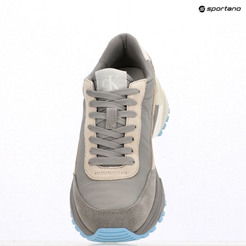 Dámske topánky Calvin Klein YW0YW01852 Hike Runner Mg Nylon Mix formal gray/eggsshell creamy/white 9
