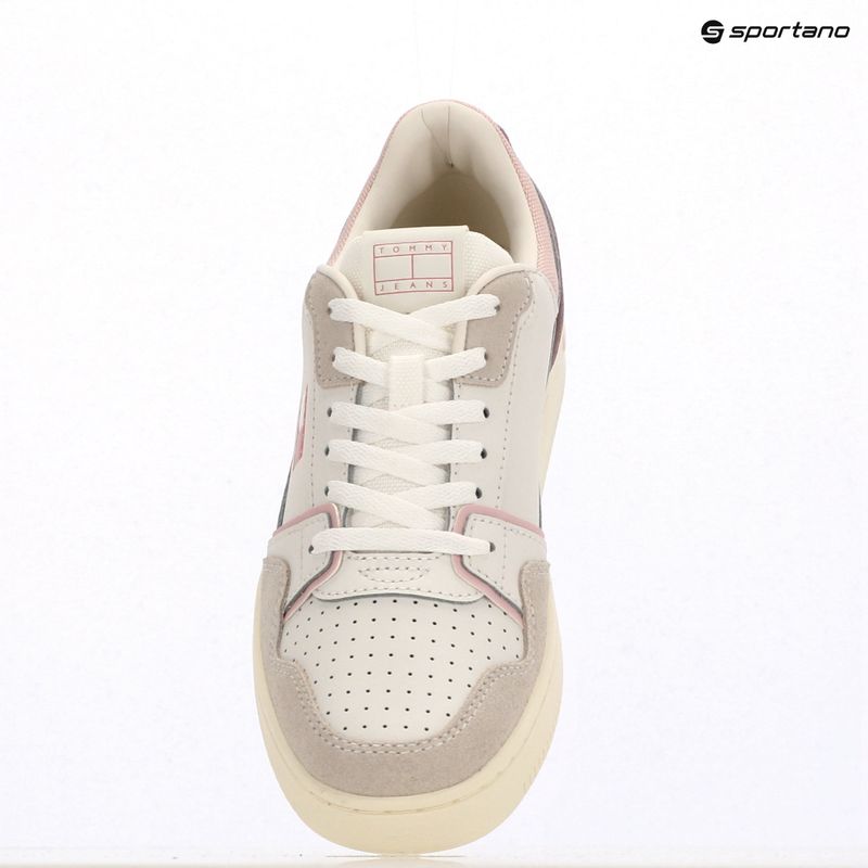 Dámske topánky Tommy Jeans Retro Basket ecru/misty pink 9
