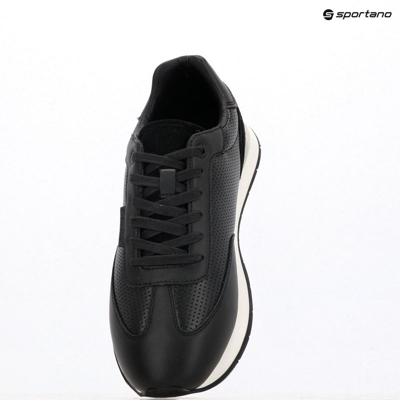 Pánske topánky Calvin Klein HM0HM01871 Low Prof Runn Laceup Perf Lth Black/Bright White 9