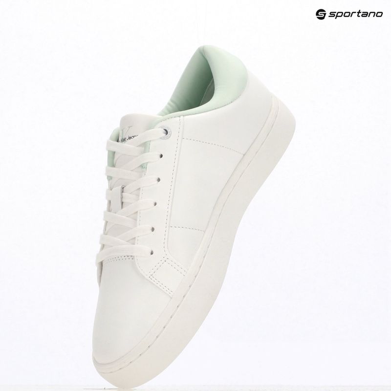 Dámske topánky Calvin Klein YW0YW01444 Classic Cupsole Lowlaceup Lth Wn bright white/moonlight jade 9