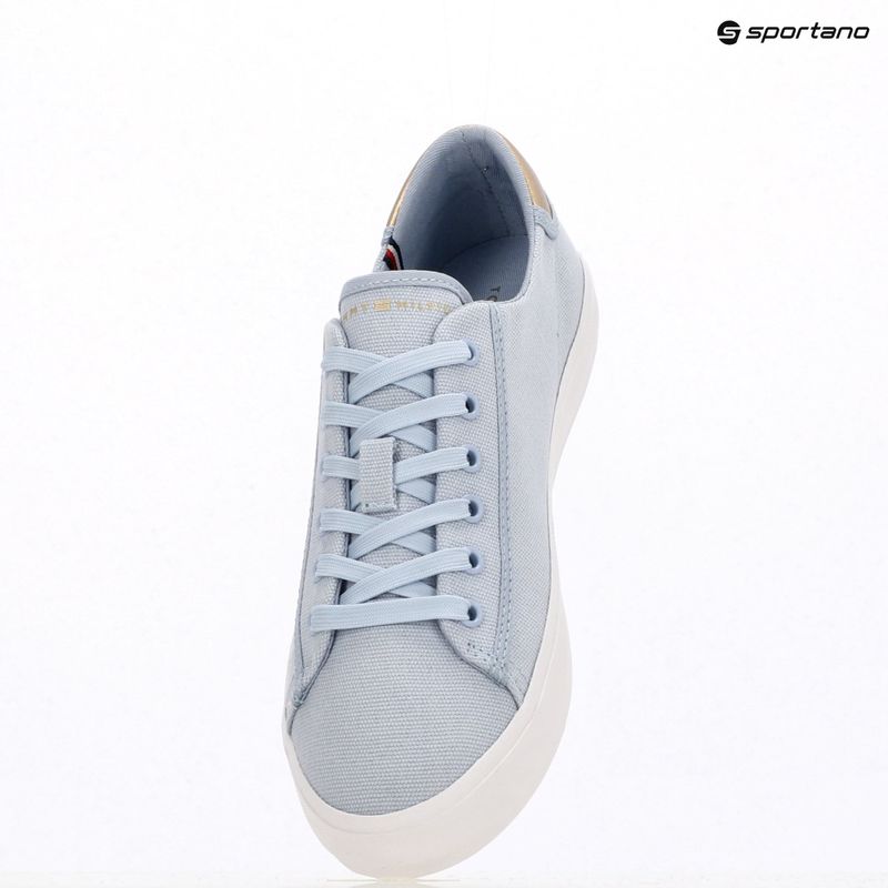 Dámske tenisky Tommy Hilfiger Vulc Canvas Lace Up breezy blue 9