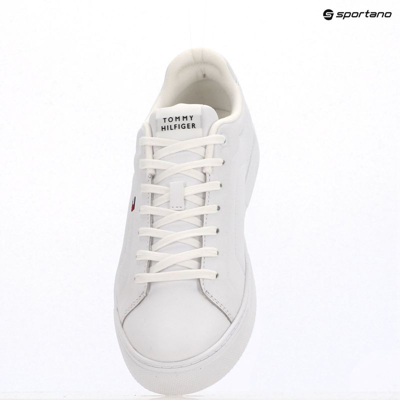 Pánske topánky Tommy Hilfiger Icon Court Lth Flag Ess white 9