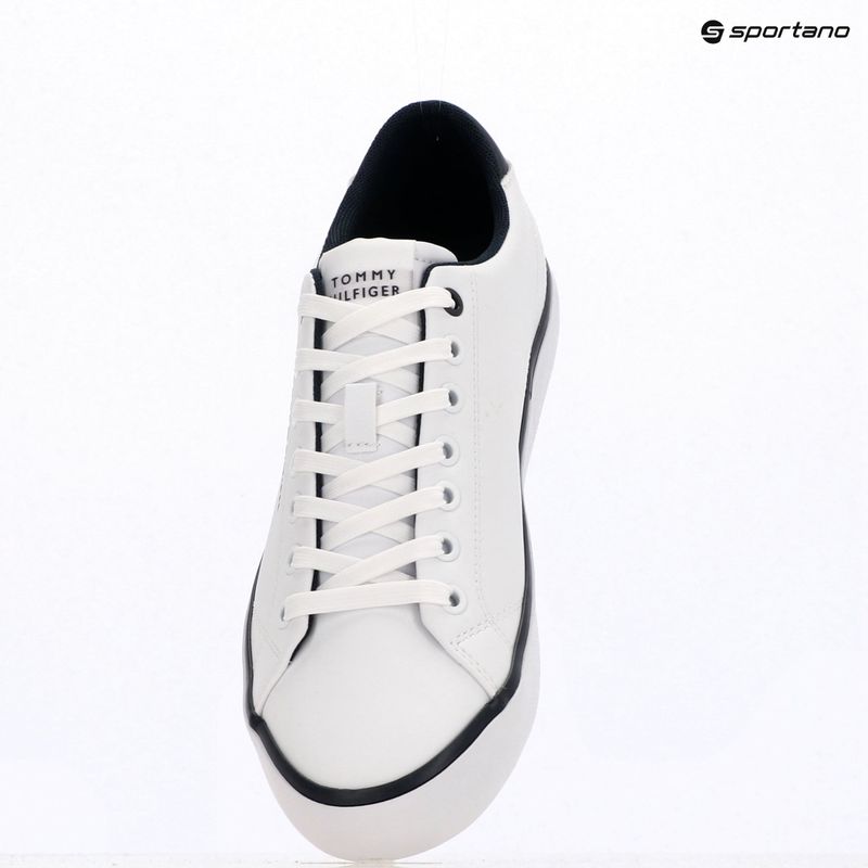 Pánske tenisky Tommy Hilfiger Th Hi Vulc Core Low Leather Ess YBS white 9