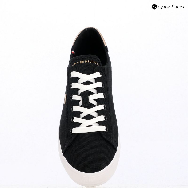 Dámske tenisky Tommy Hilfiger Vulc Canvas Lace Up black 9