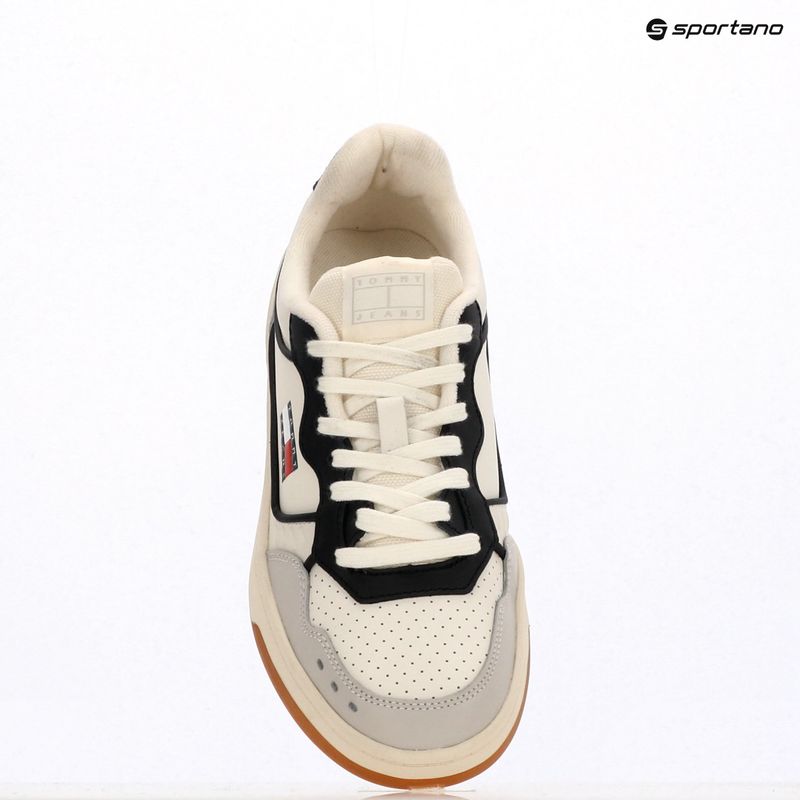 Pánske topánky Tommy Jeans Cupsole Elevated Leather ivory 9