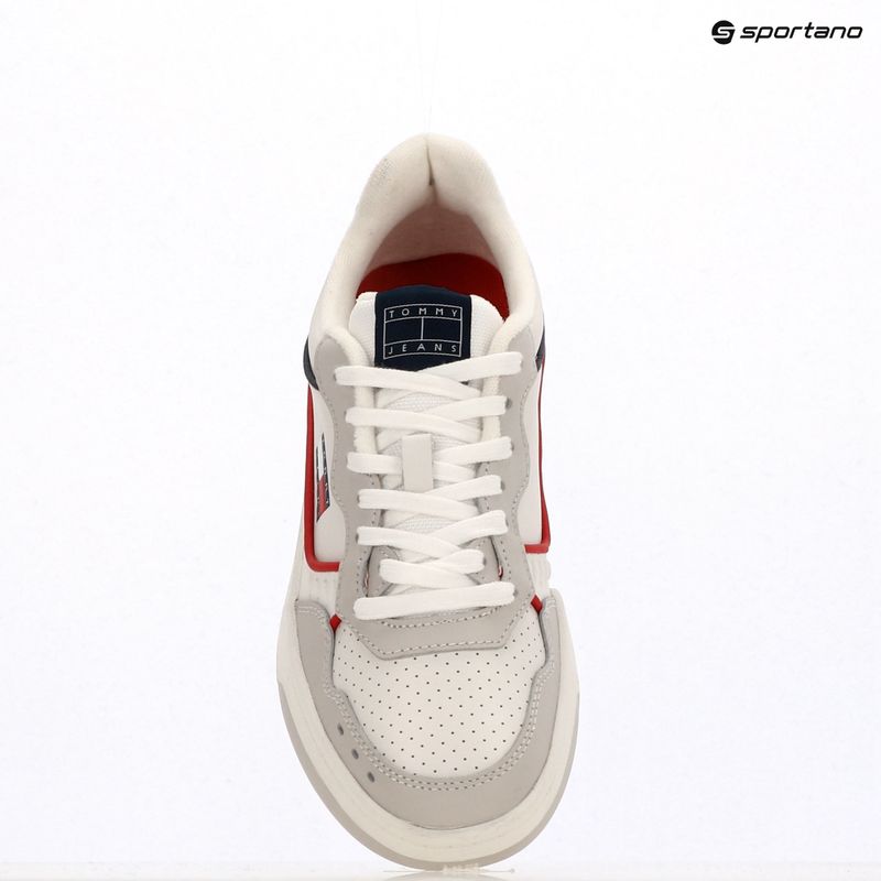 Pánske topánky Tommy Jeans Cupsole Elevated Leather red/white/black 9