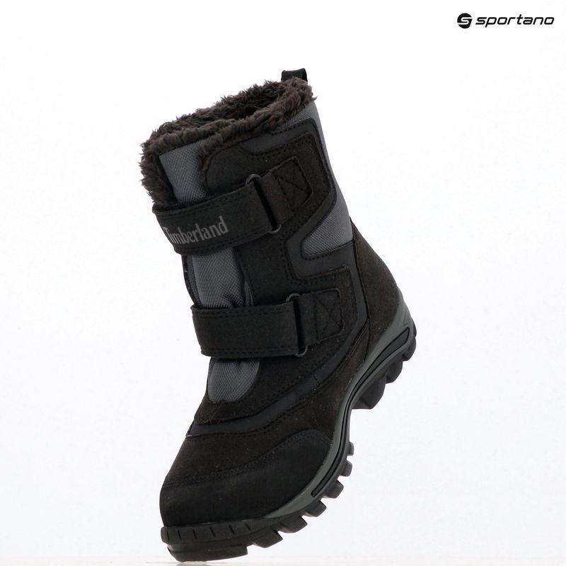 Detské snehule Timberland Chillberg 2-Strap Gore-Tex jet black 10