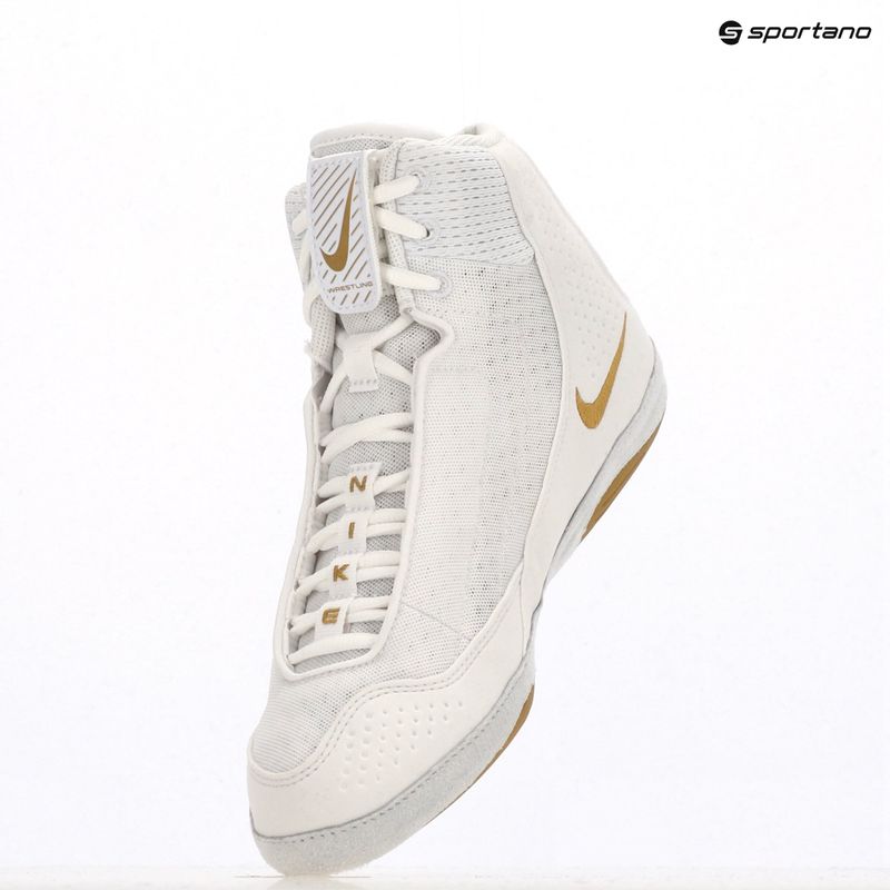 Zápasnícka obuv Nike Inflict 4 white/metallic gold/photon dust/black 9