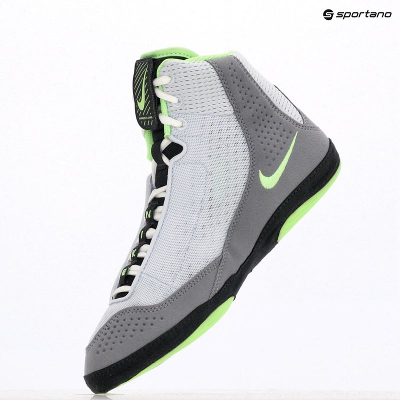 Futbalová zápasová obuv Nike Inflict 4 grey/lime blast/anthracite/white 9