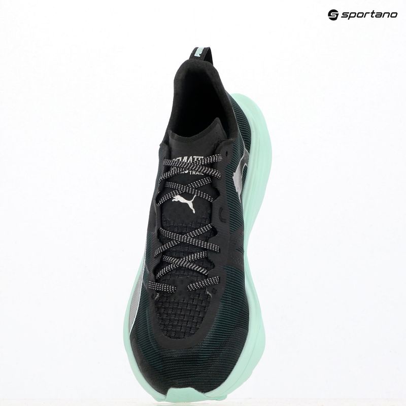 Pánske bežecké topánky PUMA Deviate Nitro Elite Trail green terrain / mint melt 9